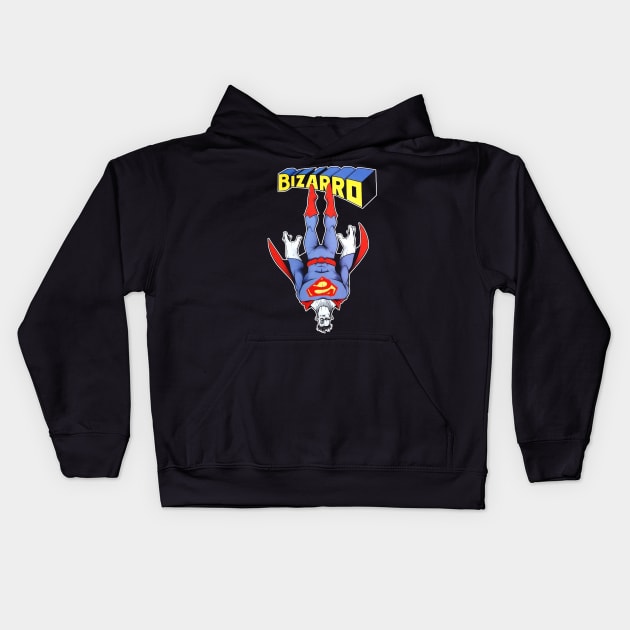 Bizarro (Black Print) Kids Hoodie by Nerdology